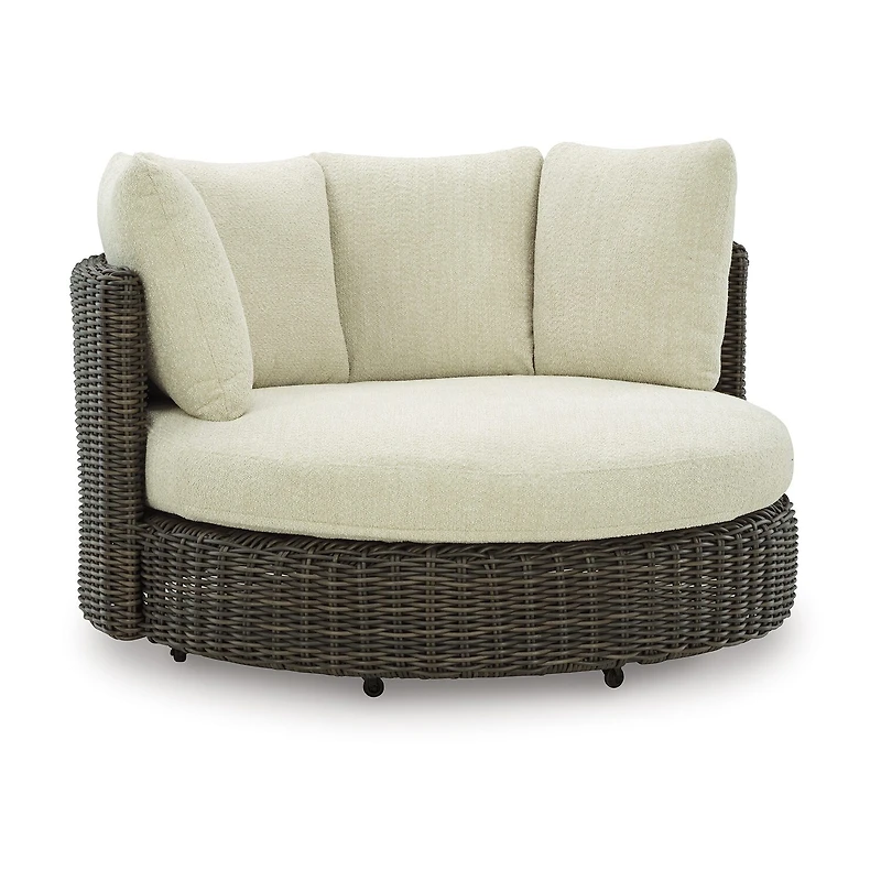 Signature Design by Ashley King 60" Outdoor Swivel Lounge Chair with Cushions