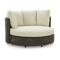 Signature Design by Ashley King 60" Outdoor Swivel Lounge Chair with Cushions