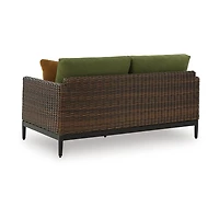 Signature Design by Ashley Hoquiam Outdoor Loveseat with Cushion