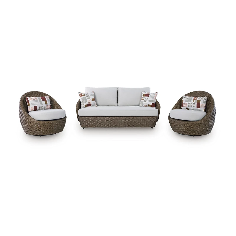 Signature Design by Ashley Carlinville 3-Piece Outdoor Conversation Set
