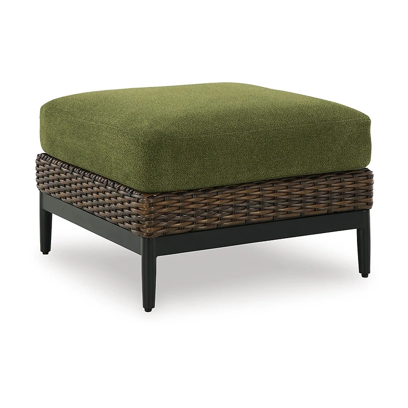 Signature Design by Ashley Hoquiam Outdoor Ottoman with Cushion