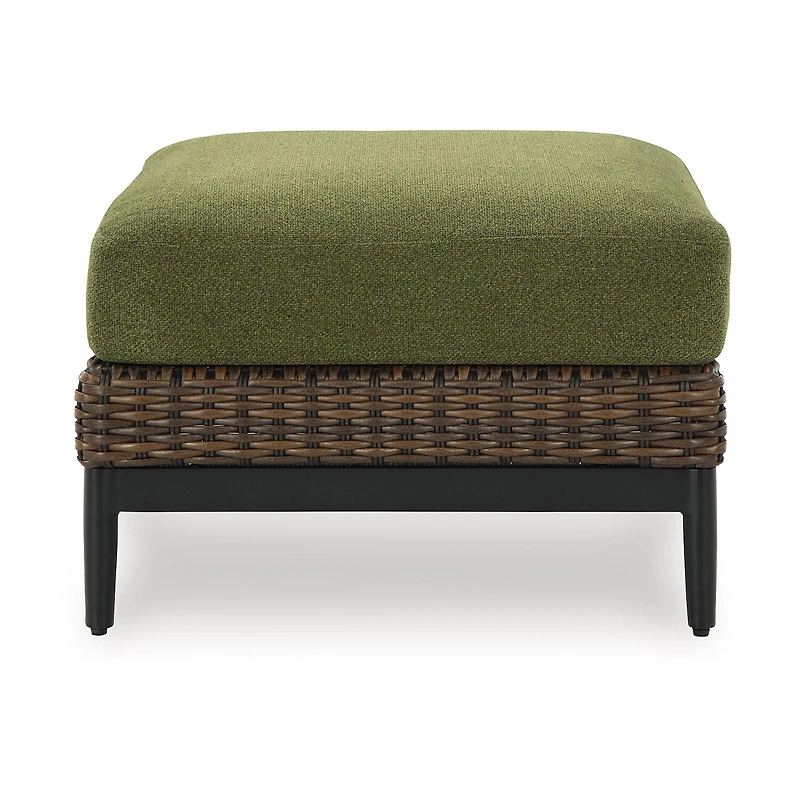Signature Design by Ashley Hoquiam Outdoor Ottoman with Cushion