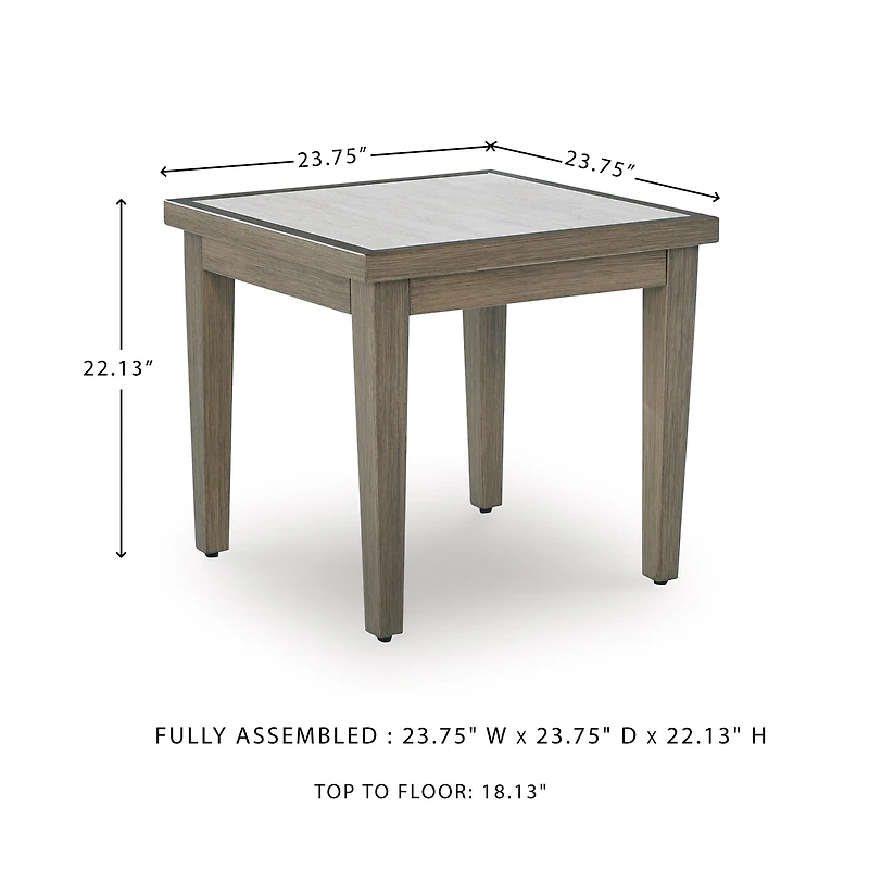 Signature Design by Ashley Raleigh Ranch Outdoor End Table
