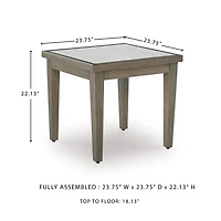 Signature Design by Ashley Raleigh Ranch Outdoor End Table