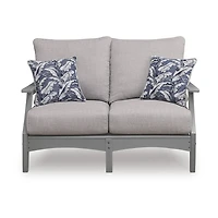 Signature Design by Ashley Long Beach Outdoor Loveseat with Cushion