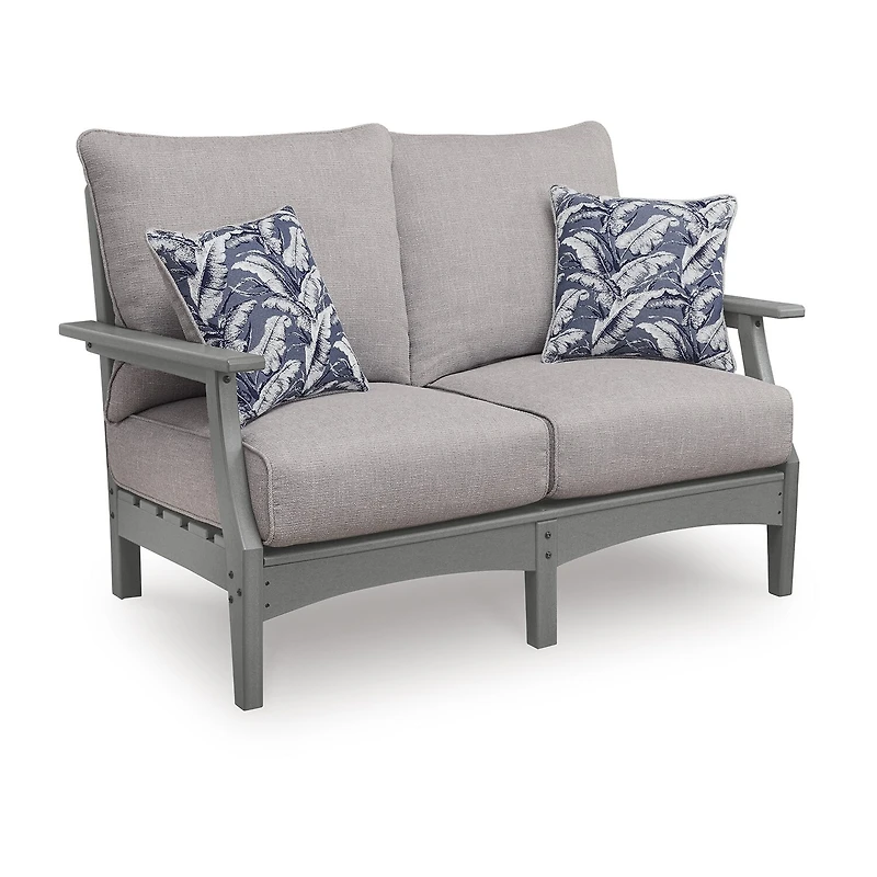 Signature Design by Ashley Long Beach Outdoor Loveseat with Cushion