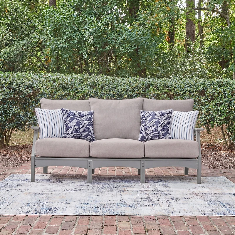Signature Design by Ashley Long Beach Outdoor Sofa with Cushion