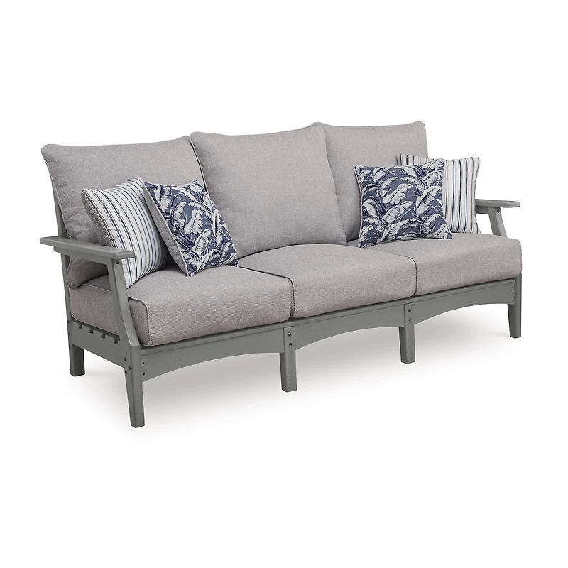 Signature Design by Ashley Long Beach Outdoor Sofa with Cushion