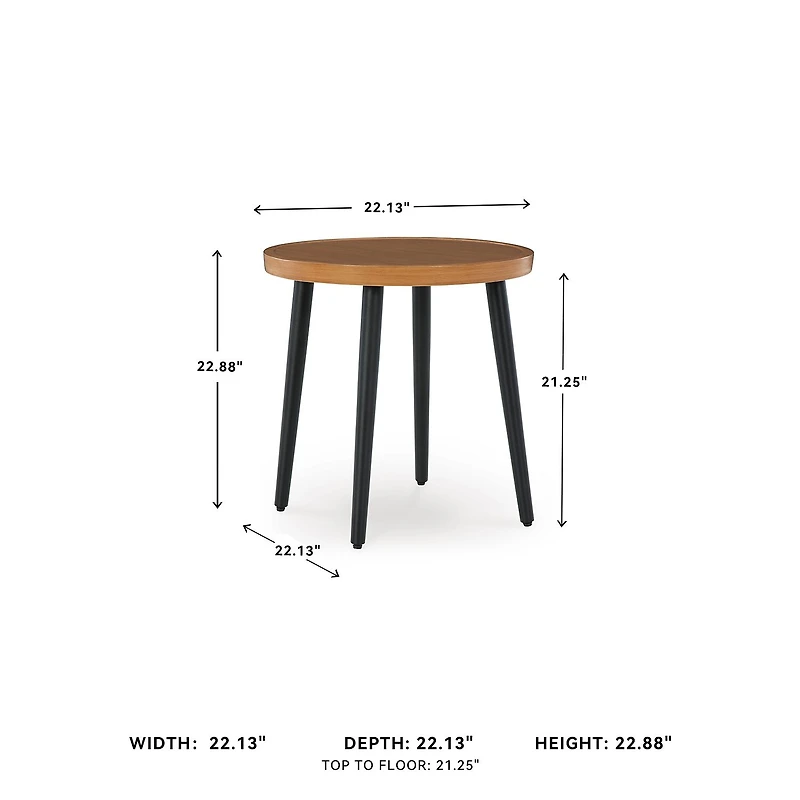 Signature Design by Ashley Hoquiam Outdoor End Table