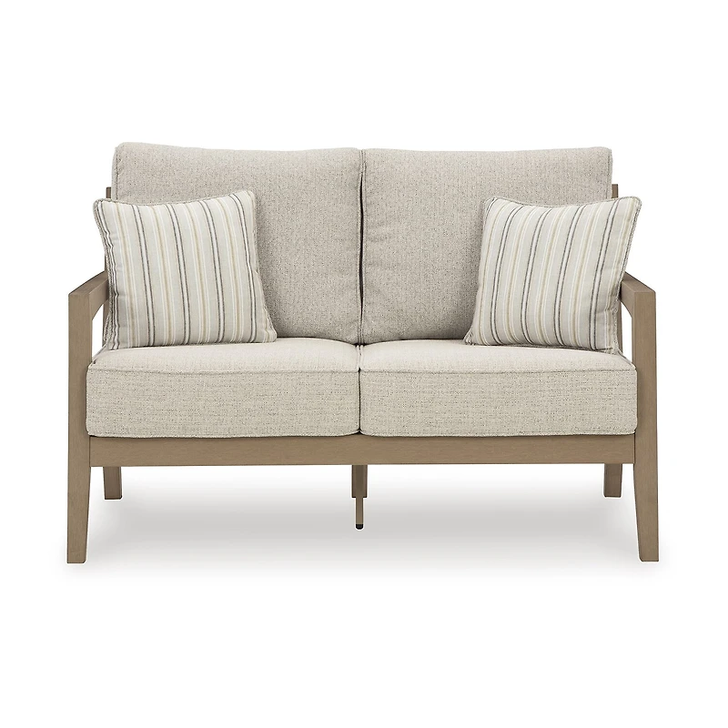 Signature Design by Ashley Hancock Outdoor Loveseat with Cushion