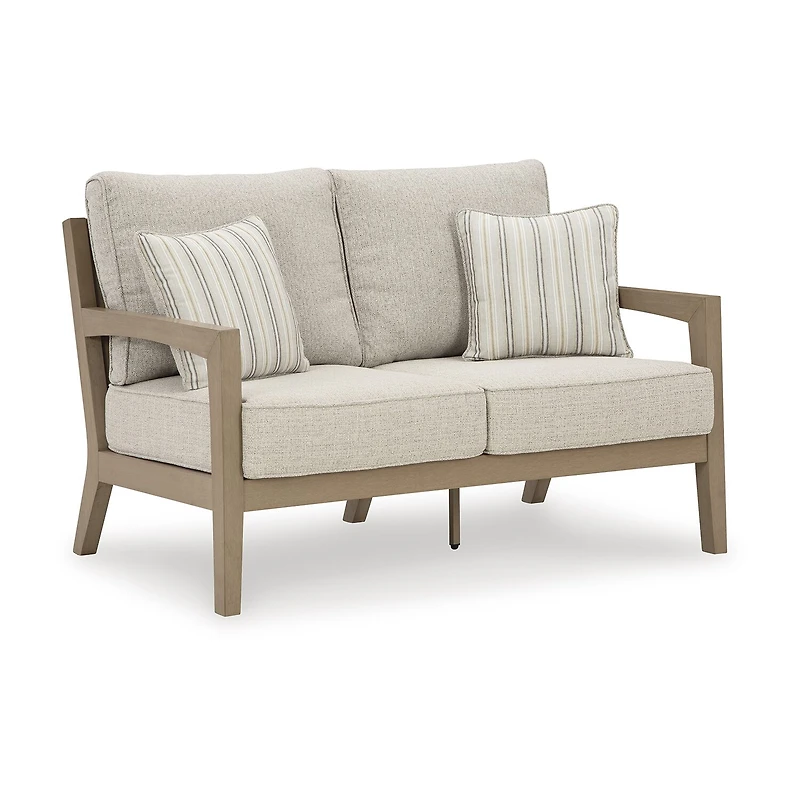 Signature Design by Ashley Hancock Outdoor Loveseat with Cushion