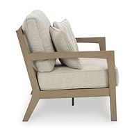 Signature Design by Ashley Hancock Outdoor Loveseat with Cushion