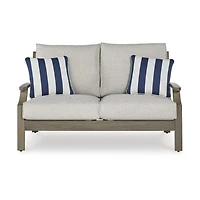 Signature Design by Ashley Raleigh Ranch Outdoor Loveseat with Cushion