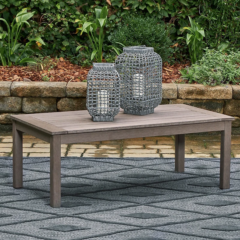 Signature Design by Ashley Hilo Outdoor Coffee Table
