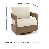 Signature Design by Ashley Severn Outdoor Swivel Glider Chair with Cushion