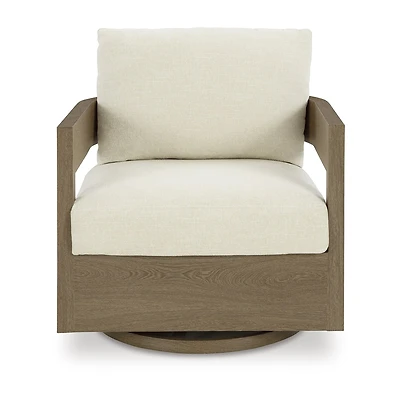 Signature Design by Ashley Severn Outdoor Swivel Glider Chair with Cushion