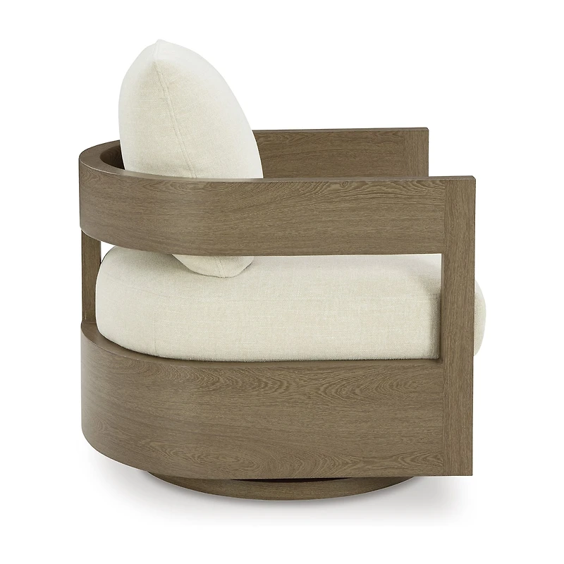 Signature Design by Ashley Severn Outdoor Swivel Glider Chair with Cushion
