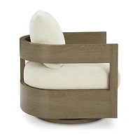 Signature Design by Ashley Severn Outdoor Swivel Glider Chair with Cushion
