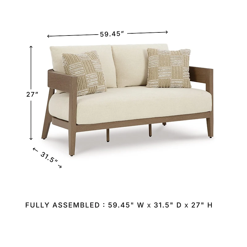 Signature Design by Ashley Severn Outdoor Loveseat with Cushion