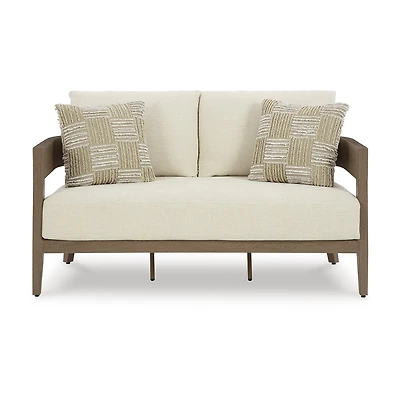 Signature Design by Ashley Severn Outdoor Loveseat with Cushion