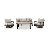 Signature Design by Ashley Carmel 4-Piece Outdoor Conversation Set