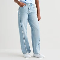 Thereabouts Little & Big Kid Girls Mid Rise Wide Leg Jean