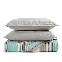 Home Expressions Reagan 3-pc. Stripes Quilt Set
