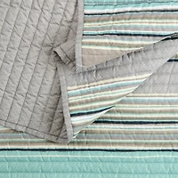 Home Expressions Reagan 3-pc. Stripes Quilt Set