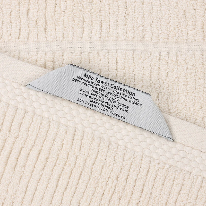 SUPERIOR® Milo Smart Twist Viscose Cotton Blend -pc. Quick Dry Bath Towel Set