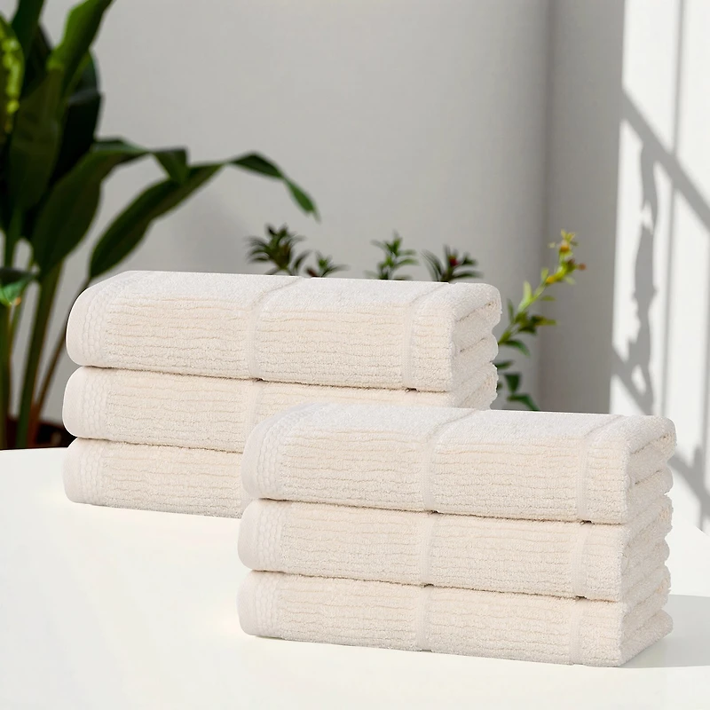 SUPERIOR® Milo Smart Twist Viscose Cotton Blend 6-pc. Hand Towel