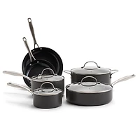 Cooks Hard Anodized Titanium Ceramic 10-pc. Cookware Set