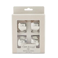Homewear Hammered 4-pc. Napkin Rings