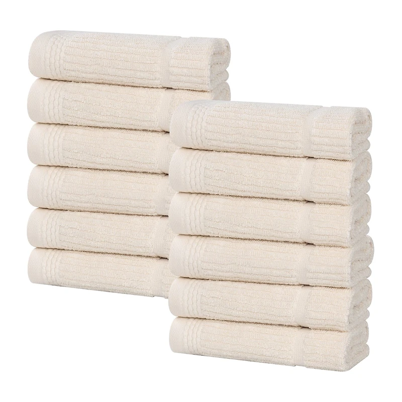 SUPERIOR® Milo Smart Twist Viscose Cotton Blend 12-pc. Quick Dry Washcloth