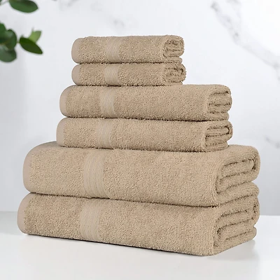 SUPERIOR® Miami Soft Durable Cotton 6-pc. Quick Dry Bath Towel Set