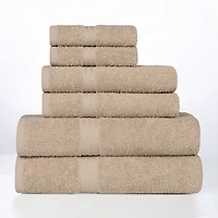 SUPERIOR® Miami Soft Durable Cotton 6-pc. Quick Dry Bath Towel Set