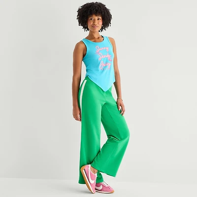 Juicy By Couture Womens Juniors Wide Leg Track Pant