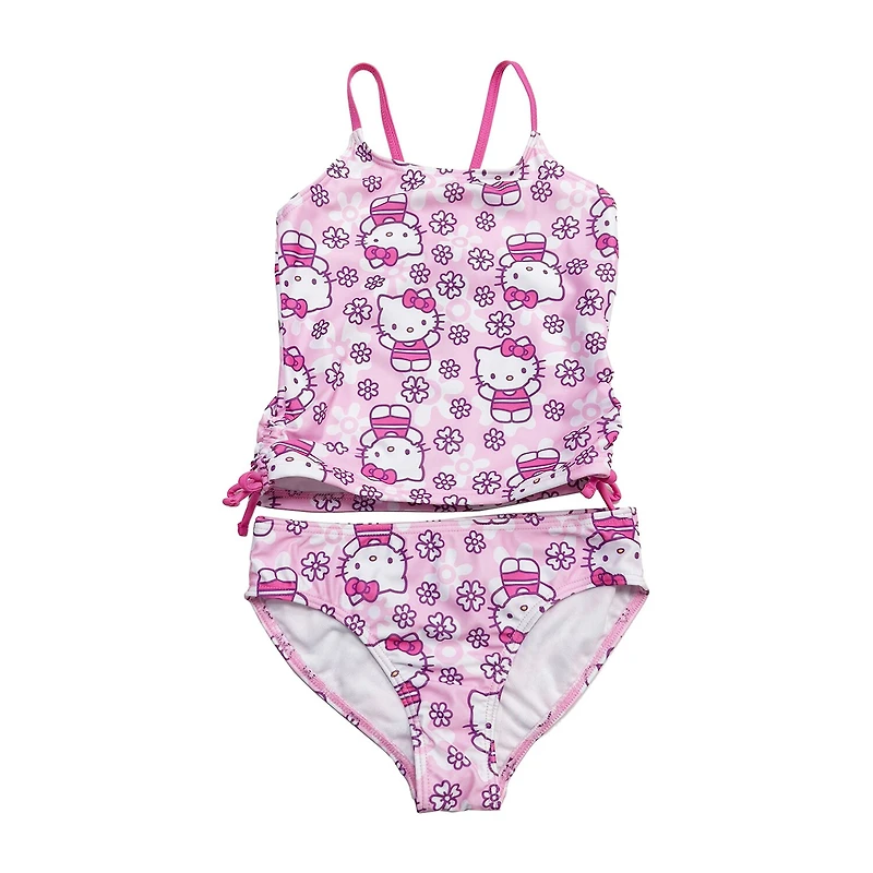 Little Girls Hello Kitty 2-pc. Tankini Set
