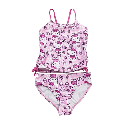 Little Girls Hello Kitty 2-pc. Tankini Set