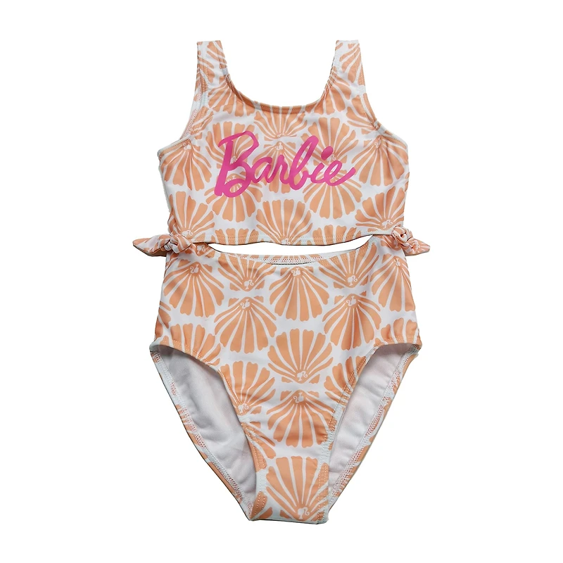 Little Girls Barbie Sleeveless One Piece Swimsuit