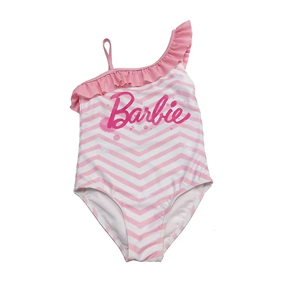 Little Girls Barbie Sleeveless One Piece Swimsuit