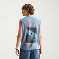 Arizona Mens Crew Neck Sleeveless Big and Tall Muscle T-Shirt