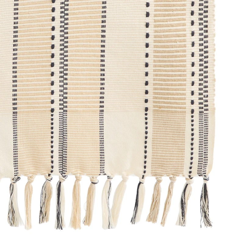 Homewear Black and White Stripe Table Runner