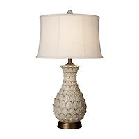 Stylecraft Jane Seymour 17 W White Table Lamp