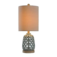 Stylecraft 10 W Blue Ceramic Table Lamp