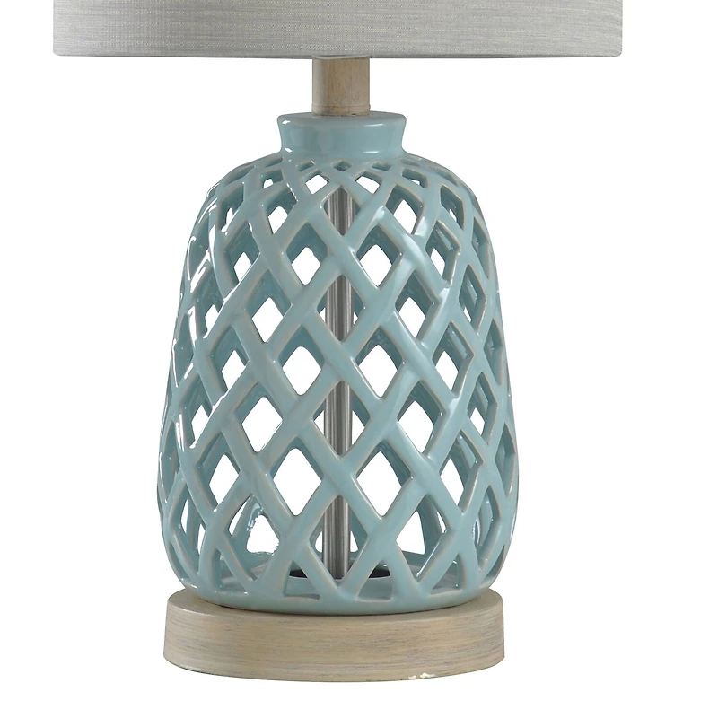 Stylecraft 10 W Blue Ceramic Table Lamp