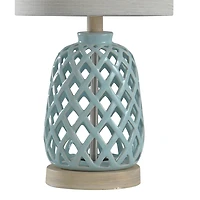 Stylecraft 10 W Blue Ceramic Table Lamp