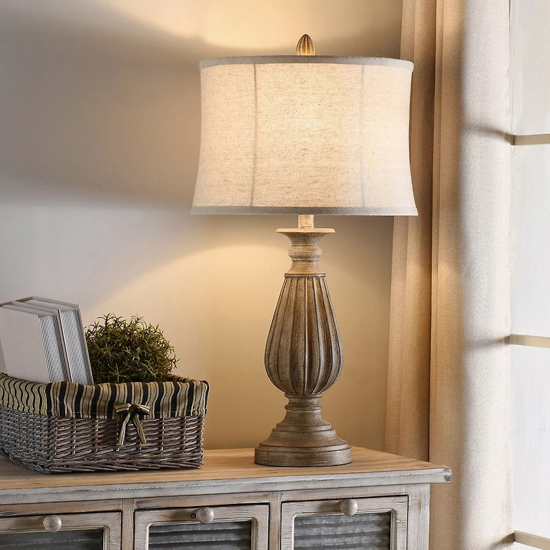 Stylecraft 15 W Brown & Black Table Lamp