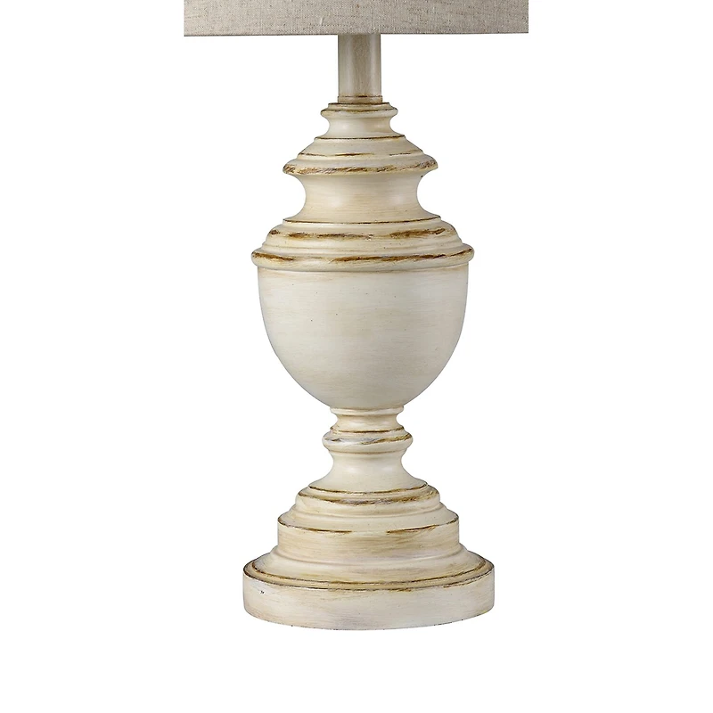 Stylecraft 12 W Distressed Cream Table Lamp