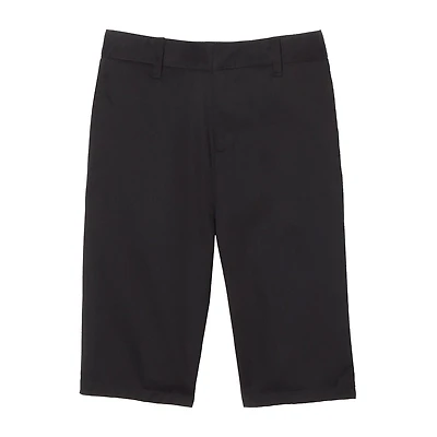 French Toast Flat Front Short Little Boys 10" Mid Rise Adjustable Waist Stretch Fabric Chino