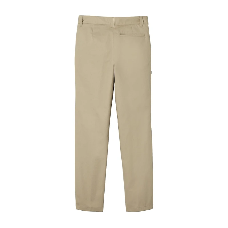 French Toast Relaxed Fit Twill Pant Little Boys Straight Pleated